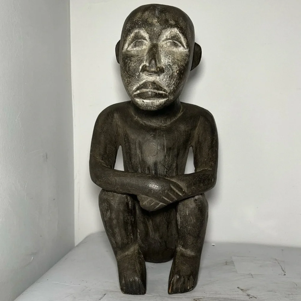 12” Bulul, Ifugao, Northern Luzon, Philippines Filipino, wood carving Sculpture - Picture 1 of 16